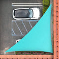 Royal Shade 9' x 10' x 13.5' Turquoise Triangle Sun Shade Sail Order to Make by RoyalShade