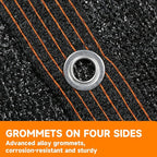 90% Shading Rate 10'x10' Black Shade Cloth, UV Resistant Durable Mesh Tarp - Image 5