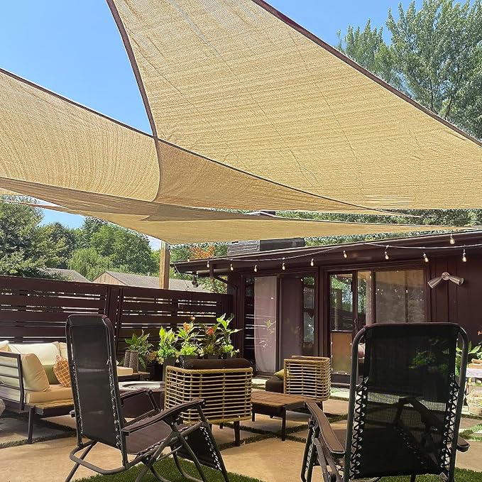 LOVE STORY Custom Size 8' x 11' x 13.6' Sun Shade Sail by LOVESTORY