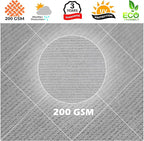 Royal Shade 23' x 23' Grey Rectangle Square Sun Shade Sail Order to Make - Image 8
