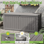 Outdoor Storage Box, 155 Gallon Large Outdoor Resin Deck Box, Storage - Image 3