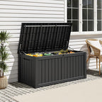 Outdoor Deck Storage Box, Resin Deck Boxes Indoor and outdoor, Waterproof - Image 4