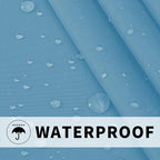 Easy-Going Outdoor Patio Curtains 2 Panels, 110x120 inch, Sky Blue | Privacy - Image 4