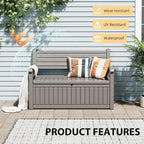 80 Gallon Lockable Deck Bench - Image 5