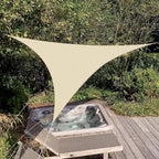 Patio Paradise 16' x 16' x 15'10" Sun Shade Sail Triangle Canopy, Permeable - Image 5