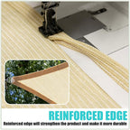 Amgo Custom Size 19' x 20' x 27.6' Blue Right Triangle Sun Shade Sail UPF50+ - Image 5