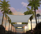 Amgo 16' x 20' Grey Rectangle Sun Shade Sail Canopy Awning UPF50+ AGTAPR0810 by Amgo