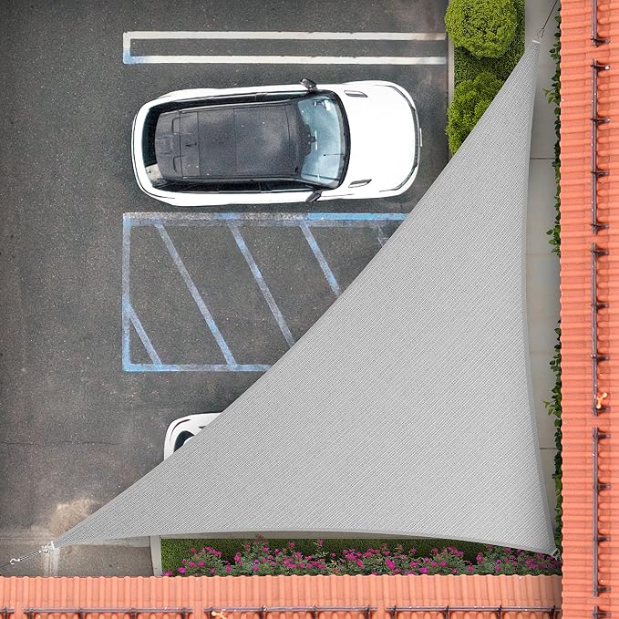 Royal Shade 11' x 13' x 17' Grey Right Triangle Sun Shade Sail Order to Make by RoyalShade