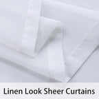 BONZER White Outdoor Sheer Curtains - Image 4