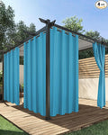 HolidayIdeas Outdoor Curtains for Patio Waterproof 4 Pcs 54x95 Inch Teal | by HolidayIdeas