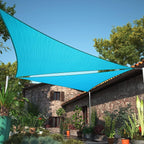 10' x 13' x 16.4' Turquoise Sun Shade Sail UPF50 Right Triangle SMTAPT12 Canopy by ShadeMart
