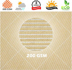 Royal Shade 12' x 12' x 17' Beige Right Triangle Sun Shade Sail Canopy Outdoor - Image 8