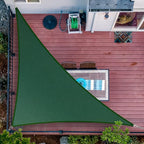 23' x 23' x 32.5' Green Sun Shade Sail UPF50 Right Triangle smTAPT12 Canopy by ShadeMart