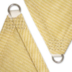 Amgo 22' x 22' x 22' Beige Triangle Sun Shade Sail Outdoor Canopy Awning UPF50+ - Image 8
