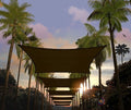 Amgo Custom Size 11' x 23' Brown Rectangle Square Sun Shade Sail UPF50+ by Amgo