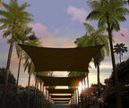 Amgo Custom Size 6' x 17' Brown Rectangle Square Sun Shade Sail UPF50+ by Amgo