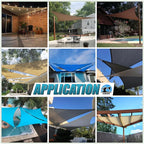 Amgo Custom Size 16' x 20' x 25.6' Sand Beige Right Triangle Sun Shade Sail - Image 4