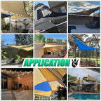 Royal Shade 12' x 15' x 19.2' Blue Right Triangle Sun Shade Sail Order to Make - Image 4