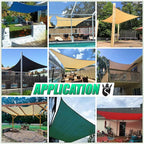 Royal Shade 6' x 15' Custom Size Blue Rectangle Sunshade Sail - Image 5