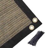 Amagenix 90% Shade Fabric 4'X 22' Mocha Sun Shade Cloth - Image 6
