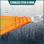 Royal Shade 14' x 18' x 22.8' Orange Triangle Waterproof Sun Shade Sail Order - Image 4
