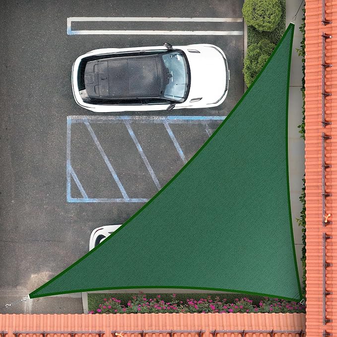 Royal Shade 18' x 24' x 30' Green Right Triangle Sun Shade Sail Order to Make by RoyalShade