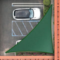 Royal Shade 12' x 21' x 24.2' Green Right Triangle Sun Shade Sail Order to Make by RoyalShade