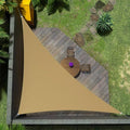 Amgo Custom Size 22' x 23' x 31.8' Sand Beige Right Triangle Sun Shade Sail by Amgo