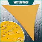 Royal Shade 8' x 12' x 14.4' Yellow Triangle Waterproof Sun Shade Sail Order to - Image 2
