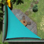 Amgo Custom Size 8' x 8' x 11.3' Turquoise Right Triangle Sun Shade Sail UPF50+ by Amgo