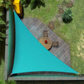 Amgo Custom Size 7' x 7' x 9.9' Turquoise Right Triangle Sun Shade Sail UPF50+ by Amgo