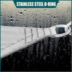 Royal Shade 14' x 16' x 21.3' Grey Triangle Waterproof Sun Shade Sail Order to - Image 4