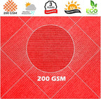 Royal Shade 20' x 20' x 20' Red Triangle Sun Shade Sail Order to Make RTAPT8 - Image 8