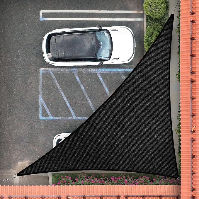 Royal Shade 14' x 23' x 26.9' Black Right Triangle Sun Shade Sail Order to Make by RoyalShade