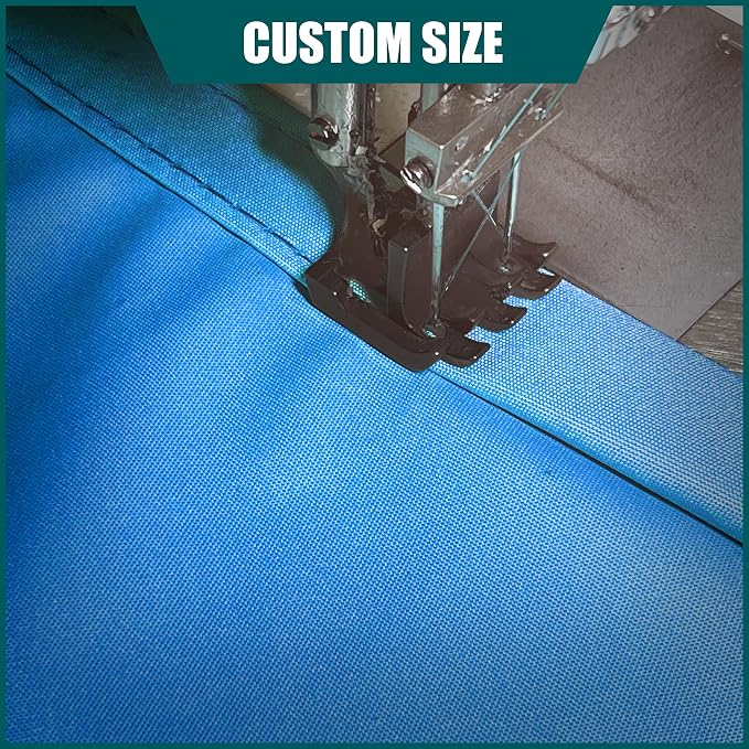 Royal Shade 13' x 24' x 27.3' Blue Triangle Waterproof Sun Shade Sail Order to - Image 5