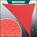 Royal Shade 16' x 16' x 16' Red Triangle Waterproof Sun Shade Sail Canopy Awning - Image 2